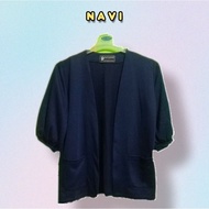 Navi All Size blazer Korean style/outer long cardigan/muslim fasion/ scuba blazer/Women's Top