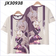 PS2 Uma Musume Biwa Hayahide Cosplay Summer T-Shirt