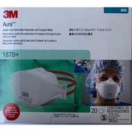 3M Aura 1870+ N95 Health Care Particulate Respirator and Surgical Mask