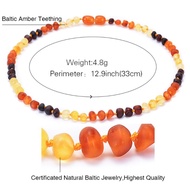 Xiangbao Asli Baltic Amber Tumbuh Gigi Kalung Beruntung Bayi