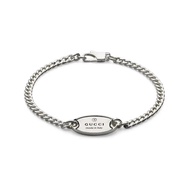 Gujia GUCCI GUCCI Trademark Series Oval Bracelet 925 Silver Unisex Gift