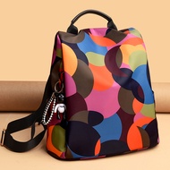 Colour Anti-theft Women Backpack  er Travel Waterproof Fashion Large Capacity School Book Bag Ruckk Black One