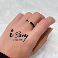 IBUY 916 Gold 3L H Ring Black 22k(916)