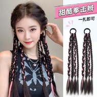 Wig Braids Sweet Cool Highlight Braids Highlight Braids Long Braids Double Ponytail Four-Strand Brai
