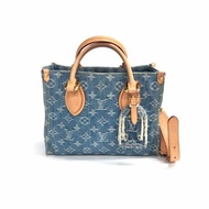 Louis Vuitton LV 藍色 丹寧 onthego 小號 晶片 肩背包