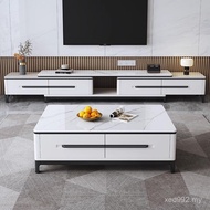 & Italian Storage Retractable Light Luxury Minimalist Coffee Table Household Small Apartment TV Cabi