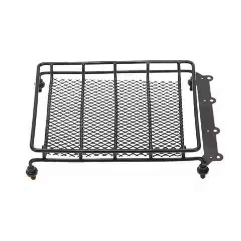 Metal Roof Rack Luggage Carrier for 1/12 Scale RC Cars with LED Light Bar Compatible with TAMIYAMN D