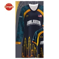 Malaysia 2025 New Independence Day Design Viral jersey for men and women round neck Baju lelaki subl
