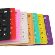 ipad keyboard wireless keyboard Ultra thin silicone foldable roll color mini soft keyboard portable, silent silent waterproof notebook desktop USB