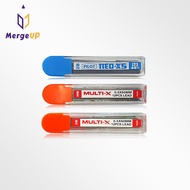 Pencil Core 2B/HB Pilot 0.5 mm. Multi-X/Neo-X5 Orange Case/Blue Mechanical Lead [12 Refills]