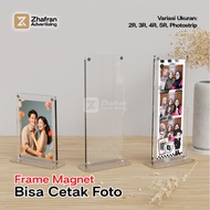 Acrylic Magnetic Frame + 2R 3R 4R 5R Photostrip Photo Printing Modern Minimalist Acrylic Photo Frame