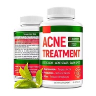 Acne Treatment Vegan Capsules for Cystic Acne / Acne Scars / Dark Spots Dietary Supplement