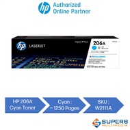 HP 206A Cyan Original LaserJet Toner Cartridge [W2111A]