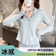[Echo Chic] Ice Silk Narrow Waist Sunscreen Clothing 2026 Women's Summer Outdoor Hooded Ultraviolet 