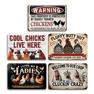 1pc Funny Vintage Chicken Coop Sign - Rustic Wall Decor for Garden, Home and Farmhouse, 8x12Vintage 