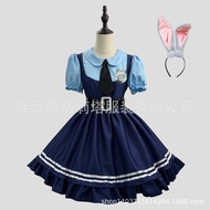 Crazy Animal City cos judy judy Rabbit cos Anthropomorphic Costume Anime cosplay Costume Full Set