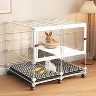 Rabbit Cage Spacious Indoor Home Cage for Rabbits Rabbit Villa Double Layer Escape Proof Large Rabbi