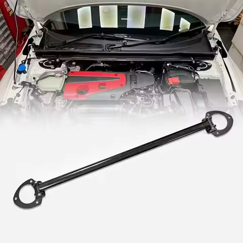 For Civic Type-R FL5 GT Dry Carbon Front Strut Brace Racing Performance Chassis Part