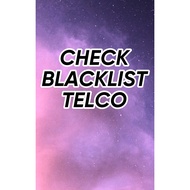 CHECK BLACKLIST TELCO