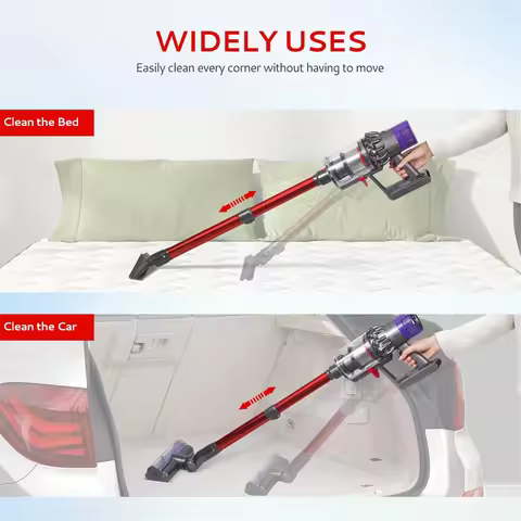 X09AExtendable Wand for Dyson V7 V8 V10 V11 V15 Cordless Vacuum, Versatile Stick Vacuum Replacement 