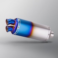 Universal motorcycle double hole exhaust modify tail pipe muffler with DB killer for dirt moto ADV C