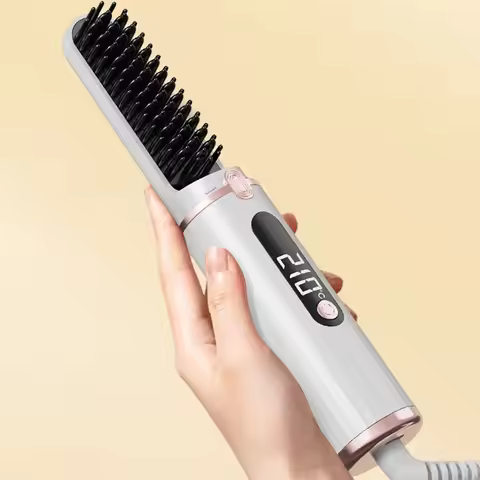 Straight Comb Portable Mini Hair Straightener Does Not Harm the Negative Ion Electric Comb