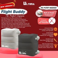 TimeToGo- Ultima Flight Buddy Inflateable Foot Rest Similar to Plane Pal Jet Kid Blue Grey
