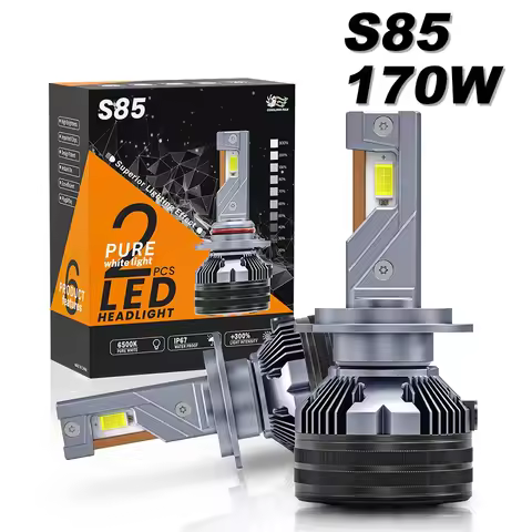S85 H7 LED Headlamp H1 H11 H4 Car Headlights 3 Copper Tubes 170W Canbus Built-in Load Resistor 9005 