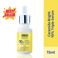 AIKEN 5x Ceramide Bright Serum 15ml | 10% Ceramide, Vitamin C & Niacinamide | Fade Dark Spot| Repair