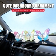 Moving Cute Butterfly Decor Mesmerizing Kinetic Ornament Console Car Dashboard Unique Accessories
