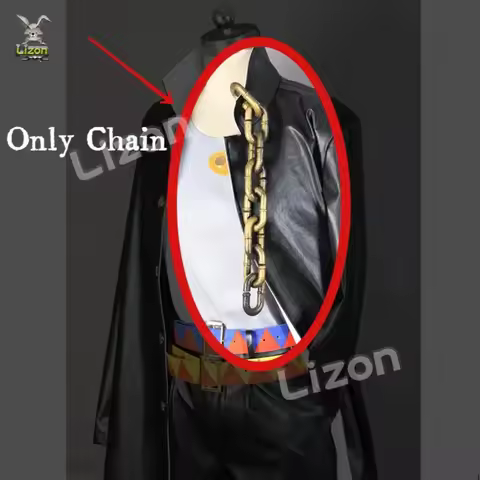 DY20Kujo Jotaro Cosplay Golden Chain Anime JoJo's Bizarre Adventure Costume Halloween Jotaro Kujo Un