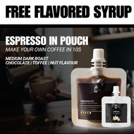 Nest-Espresso Pati Espresso in Pouch- 100% Arabica Premium Coffee with Free Vanilla Syrup | 30ml