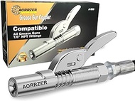 AORRZER Grease Gun Coupler, Strong Lock on Grease Couplers, 12000 PSI High Pressure Greases Gun Coupler, Compatible with All Grease Guns 1/8" NPT Grease Gun Fittings,Duty Quick Release Grease Couplers