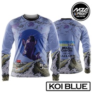 2024 Baju Pancing Koi Edition Fishing Jersey Sublimation _ Clothes Anti-UV fishing _ Size XS - 6XL Shimano BOSSNA SEAHAWKS