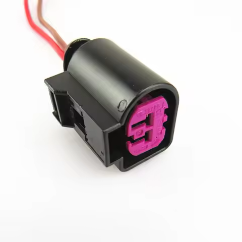 2-Pin AC Generator Regulator Pigtail Fiber Optic Connector Cable for Golf MK4 Beetle Magotan Sagitar