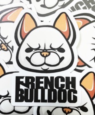 Q版法鬥犬貼紙 法鬥犬 霧面 厚磅 超耐磨貼紙 防刮 防水貼紙 車貼