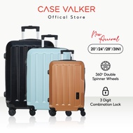Case Valker Fashion Gorgeous ABS Hard Case 3 in 1 Luggage Bag Set (28" + 24" + 20") Beg Bagasi