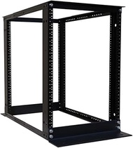 RAISING ELECTRONICS 42U 4 Post Open Frame Server Rack 19inch Adjustable Depth 25inch-29inch (15U)