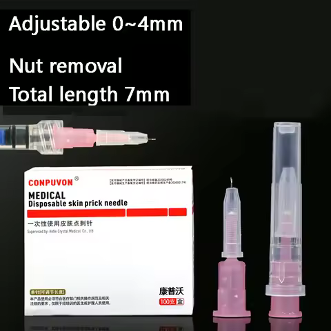 31G 4mm Disposable Painless Medical Micro-plastic Injection Cosmetic Sterile Meso Needle For Skin Pr