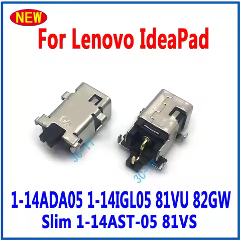 1-10PCS Laptop DC Power Jack Charging Connector Port For For Lenovo IdeaPad 1-14ADA05 1-14IGL05 81VU