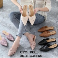 Ready to Cream.. Women's Woven Bustong Jelly Shoes Pointed Sandals C221