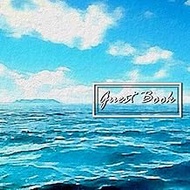 Guest Book: Blue Sea Theme Welcome Visitor Guestbook, 8.5x8.5 inches, Great Keepsake Memories and Co