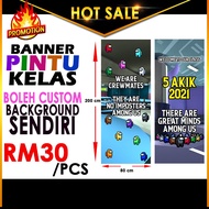 [ NEW!! ] Banner Pintu Kelas Murah BESAR DRP BUNTING