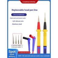 Multimeter Pen Extra-Sharp Fine Probe Universal Digital Multimeter Test Lead Stainless Steel Burn-Pr