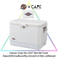 Coleman Cooler Box 54QT Steel Belt Cooler โคลแมนถังเก็บความเย็นขนาดใหญ่ 54ควอร์ต (51ลิตร) บอดี้สแตนเ