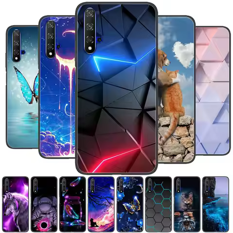For Huawei Nova 5T Case Wolf Cartoon Silicon Soft TPU Back Cover For Huawei Nova 5T Phone Cases Nova
