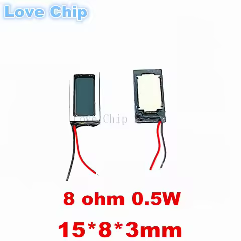 10Pcs 1508 Speaker 8R 0.5W 1W Aluminum Film Square Magnetic Speaker 8ohms 15*8mm 8*15mm Smart Watch 