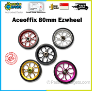 80mm Ezwheel Aceoffix Easy Wheels Dura for Brompton Pikes 3sixty Camp Royale Trolley Wheel Foldable 