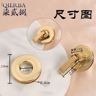 [Jack & Nina] Luggage Accessories Round Lock Female Bag Lock Bag Hardware DIY Leather Goods Luggage 