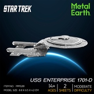 สตาร์เทรคโมเดลโลหะ 3D Metal Star Trek USS Enterprise NCC-1701D MMS281 สินค้าเป็นแผ่นโลหะต้องประกอบเอ